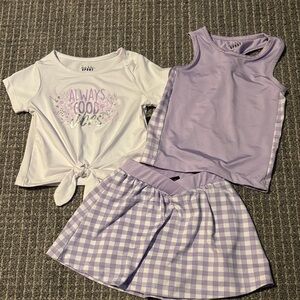 Nicole Miller Sport White and Purple Top